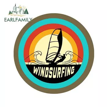 EARLFAMILY 13 см x 12,7 см Для Виндсерфинга Смешные JDM автомобильные наклейки 3D забавные персональные устойчивые к царапинам наклейки на багажник автомобиля