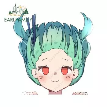 EARLFAMILY 13 см x 12,7 см Мультяшные автомобильные наклейки оригинальные граффити рэйхия глайкинг мотоцикл автомобиль окно наклейка Peek Girl Стайлинг автомобиля