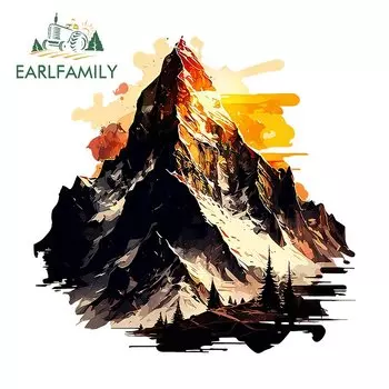 EARLFAMILY 13 см X 12,8 см для гор и рек виды природы автомобильные наклейки модные водонепроницаемые наклейки Защита двери автомобиля