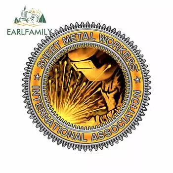 EARLFAMILY 13 см x 12,8 см для работников сварщиков, устойчивая к царапинам автомобильная наклейка, окклюзионная наклейка на царапины, индивидуальный ремонт для JDM SUV RV