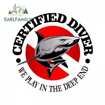 EARLFAMILY 13 см x 12,9 см для флажок погружения клуб Camper наклейки для автомобиля с рисунком из аниме «сделай сам» прикуса царапин Водонепроницаемый оконные наклейки на багажник