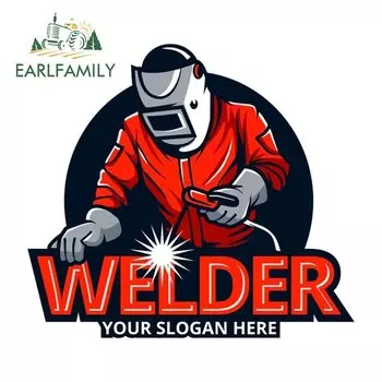 EARLFAMILY для сварщиков, мультяшные автомобильные наклейки, интересные JDM наклейки на окна, граффити, наклейка, виниловый материал, украшение