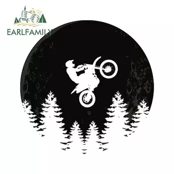 EARLFAMILY 13 см x 13 см для мотокросса, автомобильные водонепроницаемые наклейки, JDM аксессуары, лобовое стекло