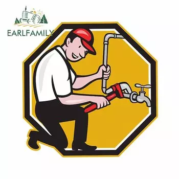EARLFAMILY 13 см x 13 см для сантехники, изящная наклейка, фотография на заказ, материал для мотоцикла, окклюзия, декор от царапин