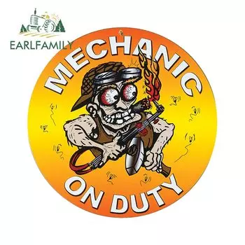 EARLFAMILY 13 см x 13 см для сумасшедшего сварочного аппарата, устойчивый к царапинам холодильник, аниме автомобильные наклейки на лобовое стекло