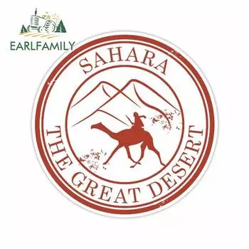 EARLFAMILY 13 см x 13 см Sahara Desert виниловая Автомобильная наклейка, наклейка для ноутбука, путешествия, багажа, бирка, подарок, мотоцикл, велосипед, ноутбук, графическая наклейка