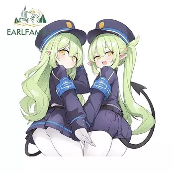 EARLFAMILY 13 см x 13 см Tachibana Nozomi Chibi автомобильные наклейки Kawaii аниме Tachibana Hikari наклейка на лобовое стекло водонепроницаемый автомобильный Декор