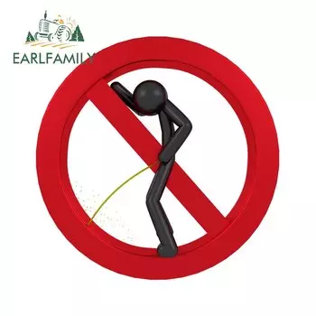 EARLFAMILY, 13 см x 13 см; Запрещено писать; Забавные наклейки на автомобиль; Фотокамера; Аксессуары автомобиля наклейки; Мотоцикл; Водонепроницаемый Декор