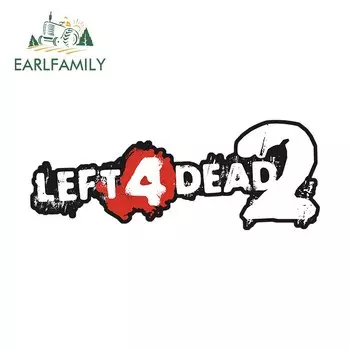 EARLFAMILY 13 см x 5 см для левых 4 мёртвых 2 игр искусственные Модные Простые наклейки устойчивые к царапинам лобовое стекло автомобильные товары
