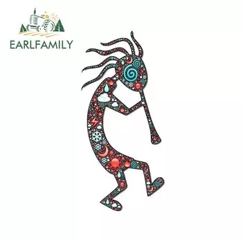 EARLFAMILY 13 см x 6,2 см для Kokopelli автомобильные аксессуары наклейки кондиционер наклейка устойчивый к царапинам водонепроницаемый бампер багажник Декор