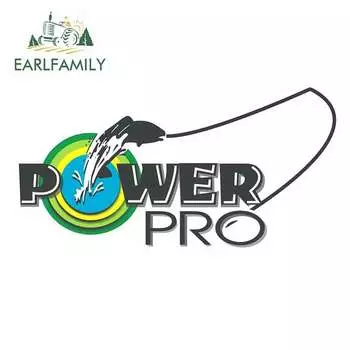 EARLFAMILY 13 см x 6,6 см для Power Pro Fishing Humor забавные наклейки автомобильная графическая наклейка ремонтная наклейка тянущий цветок