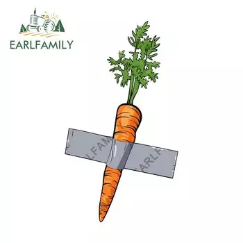 EARLFAMILY 13 см x 7,3 см для моркови, переплет, автомобильные аксессуары, наклейки, граффити, искусственный ноутбук, водонепроницаемый, виниловый
