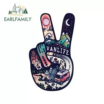 EARLFAMILY 13 см X 7,7 см для Vanlife автомобильные наклейки Солнцезащитная окклюзия царапины наклейки виниловый ноутбук фургон Декор автомобильный Стайлинг