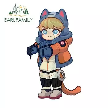 EARLFAMILY 13 см x 7,8 см для Apex Legend автомобильные наклейки модные наклейки аниме Декор на лобовое стекло автомобиля виниловая автомобильная пленка