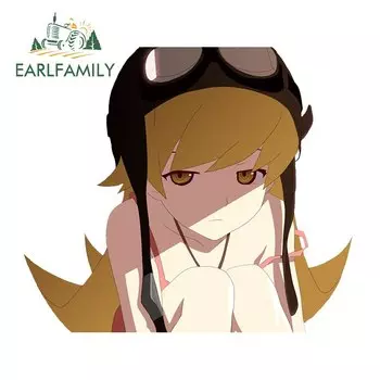 EARLFAMILY 13 см x 7,9 см для Shinobu Oshino мотоциклетные виниловые наклейки на машину материал наклейка аниме забавная наклейка украшение