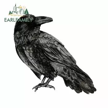 EARLFAMILY 13 см x 7,9 см для ворона автомобильные наклейки мотоциклетный шлем тонкая Водонепроницаемая аниме наклейка для ноутбука для украшения фургона