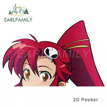 EARLFAMILY 13 см x 7,9 см для Yoko Littner Peek аниме большая голова Виниловая наклейка для автомобиля JDM Window наклейка на багажник