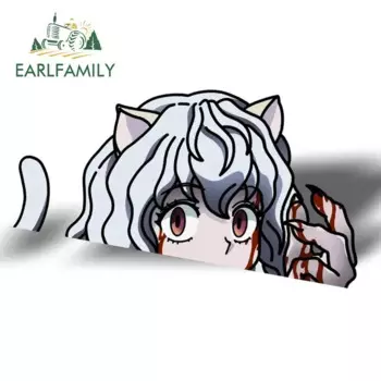 EARLFAMILY 13 см x 7 см Neferpitou Peeker Автомобильная наклейка аниме большая голова переводная картинка искусственное украшение мотоциклетного шлема автомобильная пленка
