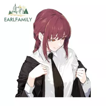 EARLFAMILY 13 см x 8,2 см для аниме Peek Makima Автомобильная наклейка окклюзия царапина Виниловая Наклейка Автомобильные аксессуары индивидуальное украшение