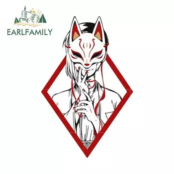EARLFAMILY, 13 см x 8,4 см, наклейки для автомобиля, водонепроницаемые виниловые наклейки, устойчивый к царапинам декор, защита двери автомобиля