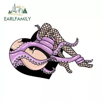 EARLFAMILY 13 см X 8,7 см для привлекательных щупалек, искусственная модная фотозащита для двери автомобиля
