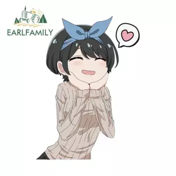 EARLFAMILY 13 см x 8,9 см для Аква-жаберной поддержки, автомобильные наклейки для ноутбука, граффити, Искусственная елка, аниме, Забавный декор для холодильника