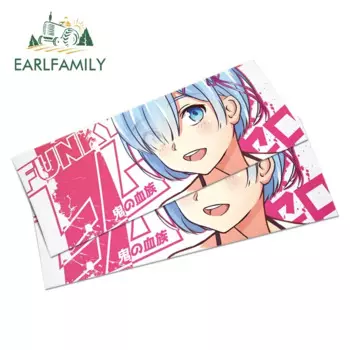 EARLFAMILY 13 см x 9,1 см для Rem аниме виниловые графические автомобильные наклейки модные наклейки Граффити стикер для багажника водонепроницаемый устойчивый к царапинам