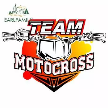 EARLFAMILY 13 см x 9,3 см для мотокросса автомобильные наклейки и наклейки автомобильные аксессуары Подходит для фургона RV Водонепроницаемая пользовательская печать