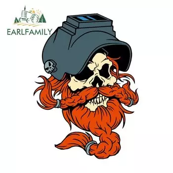 EARLFAMILY 13 см x 9,4 см для сварщиков, автомобильная наклейка, наклейка на окклюзию с царапинами, Графический фургон, украшение для багажника мотоцикла