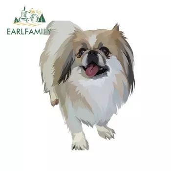 EARLFAMILY 13 см x 9,8 см для пекинес автомобильные наклейки с животными и отличительные знаки Водонепроницаемый Творческий устойчивые к появлению царапин оконная наклейка
