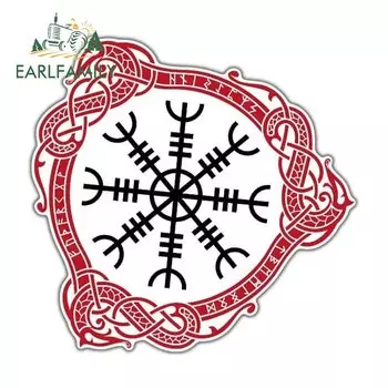 EARLFAMILY 13 см x 9,8 см для знак викингов, виниловые автомобильные Стикеры, аниме, водонепроницаемые, устойчивые к царапинам наклейки, автомобильные наклейки JDM