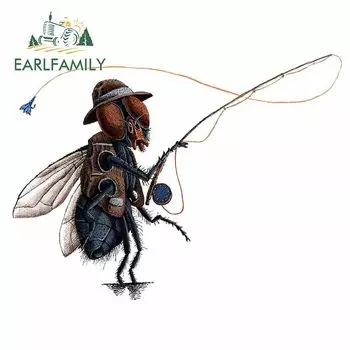 EARLFAMILY 13 см x 9,9 см для летающих искусств водонепроницаемый устойчивый к царапинам Фургон Грузовик багажник декорация оконная наклейка