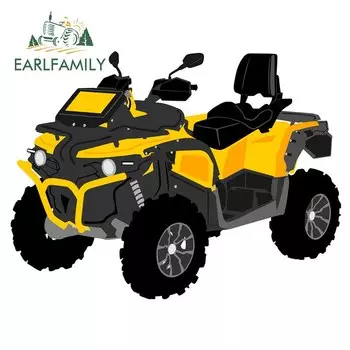 EARLFAMILY 13 см x 9,9 см для ATV виниловая наклейка водонепроницаемый аниме Сделай Сам наклейки на машину устойчивое к царапинам окно багажника автомобиля украшение