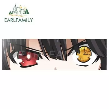 EARLFAMILY 15 см x 4,5 см аниме Куруми токисаки переводная картинка с глазами Автомобильная наклейка JDM автомобильный шлем стикер для мотора s Классические глаза для девушек