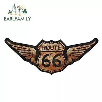 EARLFAMILY 15 см x 6 см Крыса Стержень США дорога 66 виниловые наклейки на машину переводная картинка личные водонепроницаемые аксессуары