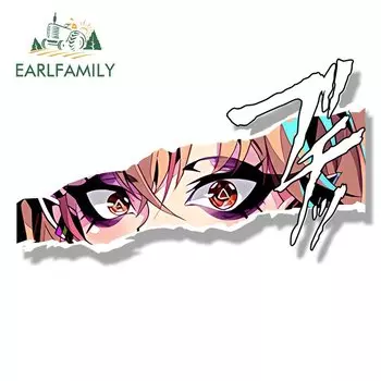 EARLFAMILY Банни аннелфи фанат Стикеры для автомобиля Горячие мультфильмы эскиз вайфу переводная картинка Chibi большая голова Peek Девушка Граффити аниме Стикеры