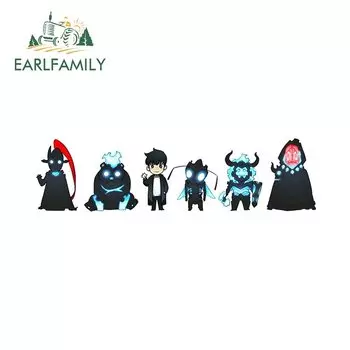 EARLFAMILY для Solo, аниме, милые автомобильные наклейки Peeker, интересные графические наклейки в мультяшном стиле, крутые автомобильные аксессуары Para Auto