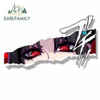 EARLFAMILY готические стикеры в стиле панк и девушка, Стикеры для автомобиля, Стикеры для фаната, стикеры в стиле аниме уайфу, стикеры в стиле граффити JDM, Peek Girl, автомобильные аксессуары