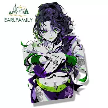 EARLFAMILY Мандодари автомобильная наклейка индийская мифология небесный слуга и линейка мертвых наклейка мультфильм Peek Girl пощечина наклейки