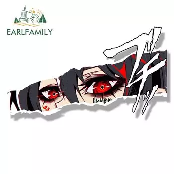 EARLFAMILY панк Akame Fanart наклейка на автомобиль горячий аниме ночной рейд убийца наклейка JDM мультфильм Peek Девушка Граффити эскиз Waifu наклейки