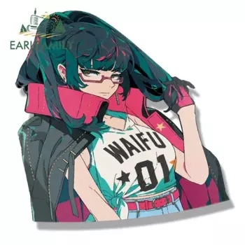 EARLFAMILY панк Maki Zenin Fanart наклейка на автомобиль аниме эскиз Waifu наклейка JDM оружие специалист Peeker девушка наклейки на автомобиль
