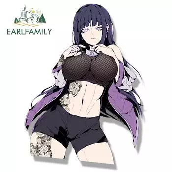 EARLFAMILY тату ниндзя Хината фанат наклейка на автомобиль аниме эскиз искусство гиуга Хината наклейка JDM мультфильм Пекер граффити наклейки