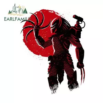 EARLFAMILY Веселая интересная наклейка на автомобиль Хищник 13 см х 10,3 см мультяшная наклейка на окклюзию с царапинами индивидуальная Наклейка виниловая графика для ноутбука