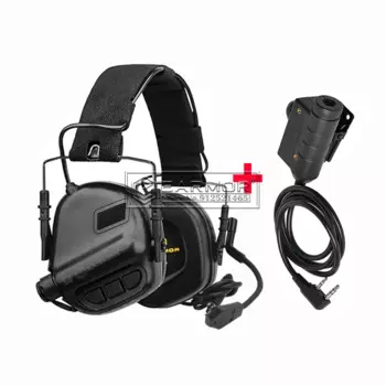 EARMOR opsman M32 MOD4 тактическая гарнитура и M51 адаптер PTT набор подходит для быстрой дуги шлема рельсы свободно меняют голову
