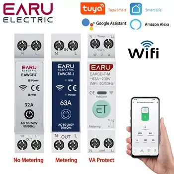 EARUELECTRIC Автоматический выключатель Tuya 63А