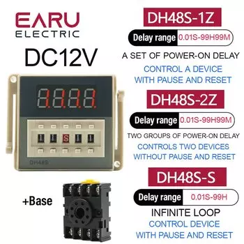 EARUELECTRIC DH48S-1Z/DH48S-2Z/DH48S-S Программируемое реле времени