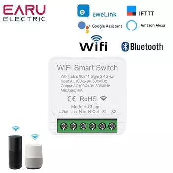 EARUELECTRIC eWeLink 16A умный выключатель
