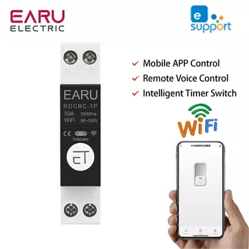 EARUELECTRIC RDCBC WiFi мини автоматический выключатель