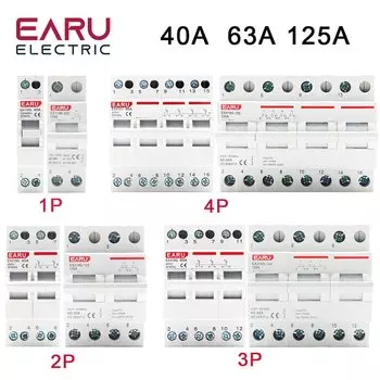 EARUELECTRIC Ручной двухполюсный автоматический выключатель