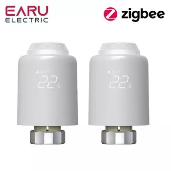 EARUELECTRIC Умный термостат радиатора Tuya ZigBee